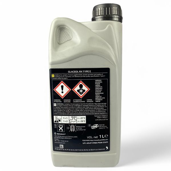 Антифриз концентрат (синій) для Renault Megane 3, Renault Glaceol RX Type E -70&deg;С, 1 л 7711947052 фото